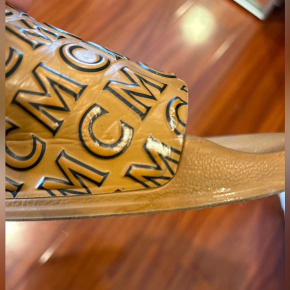 MCM Leather Slides